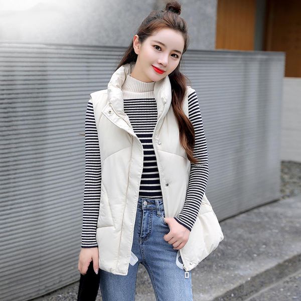 2020 new stand collar short autumn women winter vests cotton padded jacket sleeveless female hooded waistcoat vest, Black;brown
2020 new stand collar short autumn women winter vests cotton padded jacket sleeveless female hooded waistcoat vest, Black;brown