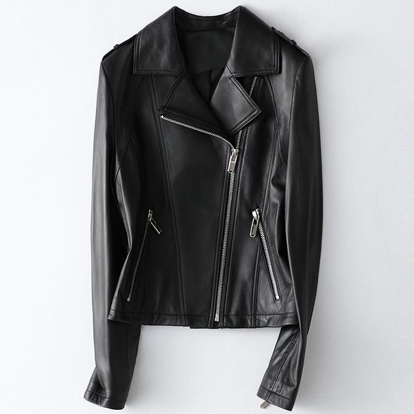100% genuine women's leather jacket coat female jacket motorcycle clothes sheepskin casaco feminino inverno hq20-cjx8932a lxr1, Black
100% genuine women's leather jacket coat female jacket motorcycle clothes sheepskin casaco feminino inverno hq20-cjx8932a lxr1, Black