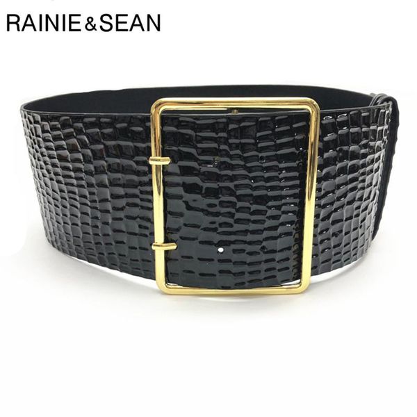 rainie sean women belt black pu leather cummerbund wide belt for women serpentine pattern corset waistband ladies waist belts, Black;brown
rainie sean women belt black pu leather cummerbund wide belt for women serpentine pattern corset waistband ladies waist belts, Black;brown
