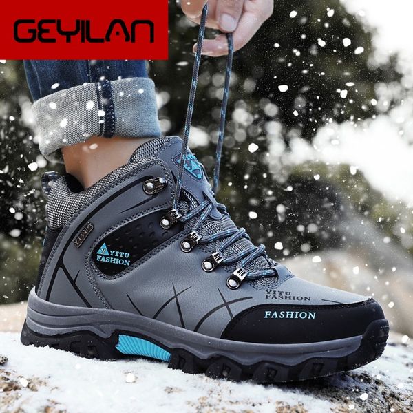 boots men winter with plush warm comfortable snow wear-resisting non-slip work shoes fashion high ankle, Black
boots men winter with plush warm comfortable snow wear-resisting non-slip work shoes fashion high ankle, Black
