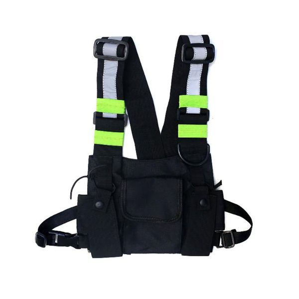 3m reflective chest rig bag vest with 2 radio pocket outdoor street wear backpack pack holster canvas tactical vest, Gray;blue
3m reflective chest rig bag vest with 2 radio pocket outdoor street wear backpack pack holster canvas tactical vest, Gray;blue
