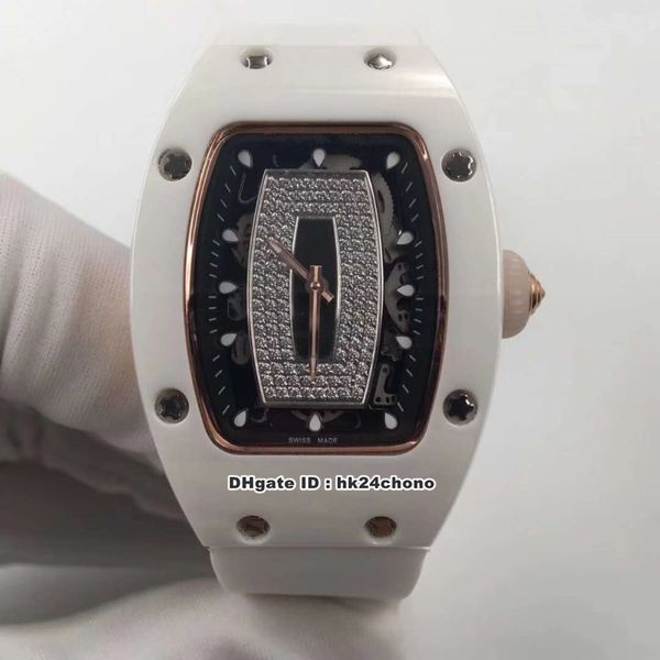 18 styles luxury rm07-01 rose gold white atz ceramic miyota automatic womens watch diamonds dial rubber strap ladies watches, Slivery;brown
18 styles luxury rm07-01 rose gold white atz ceramic miyota automatic womens watch diamonds dial rubber strap ladies watches, Slivery;brown