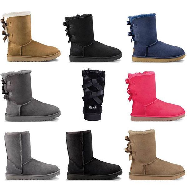women winter snow boots fashion australia classic short bow ankle knee bow girl mini bailey boot pink black good quality size 36-41
women winter snow boots fashion australia classic short bow ankle knee bow girl mini bailey boot pink black good quality size 36-41