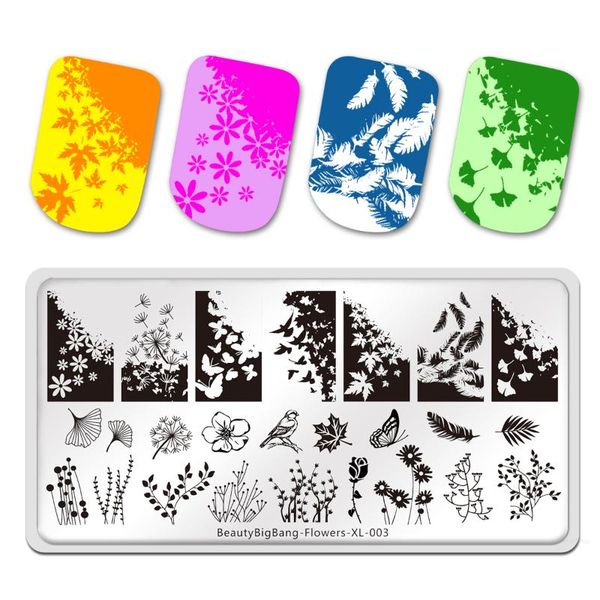 nail art templates beauty bigbang template flower xl-003 leaves tree bird dandelion plants image stainless steel stencil stamping plates, White
nail art templates beauty bigbang template flower xl-003 leaves tree bird dandelion plants image stainless steel stencil stamping plates, White