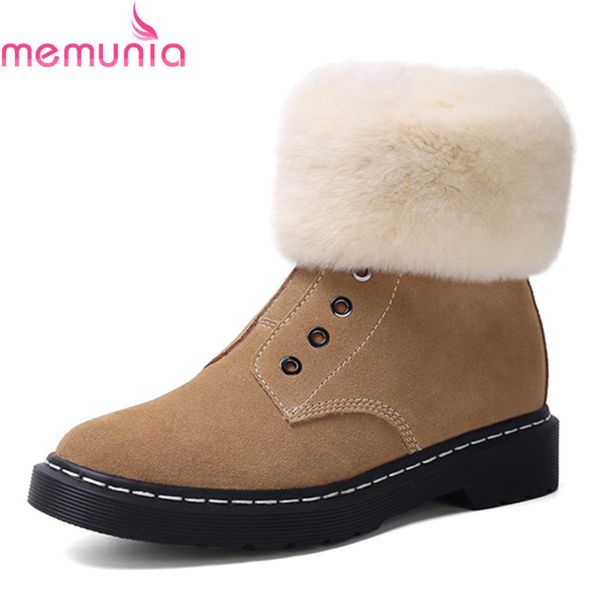 memunia 2020 winter snow boots low heel round toe with fur ladies shoes keep warm women boots black brown
memunia 2020 winter snow boots low heel round toe with fur ladies shoes keep warm women boots black brown