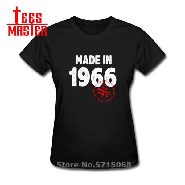 women's t-shirt made in 1966 all original parts design woman gift cool casual pride t shirt female est fashion tshirt tee, White
women's t-shirt made in 1966 all original parts design woman gift cool casual pride t shirt female est fashion tshirt tee, White