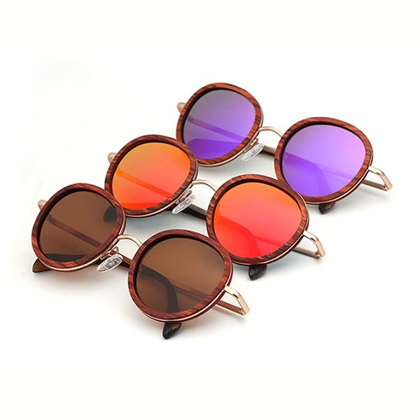 dlk56236 polarized uv400 classic eyewear small round wood frame sunglasses for women men, Silver
dlk56236 polarized uv400 classic eyewear small round wood frame sunglasses for women men, Silver