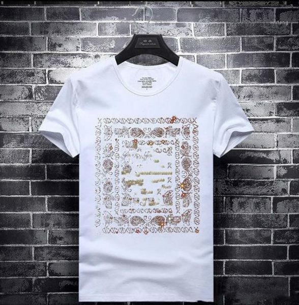 t shirts fashion natural color tees casual short sleeved crew neck tees men clothing men designer rhinestone, White;black
t shirts fashion natural color tees casual short sleeved crew neck tees men clothing men designer rhinestone, White;black