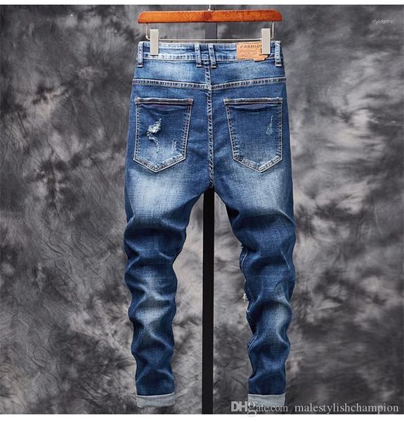 designer hole slim pencil pants casual mens distrressed jeans skinny mid waist zipper fly jeans luxury mens jeans, Blue
designer hole slim pencil pants casual mens distrressed jeans skinny mid waist zipper fly jeans luxury mens jeans, Blue