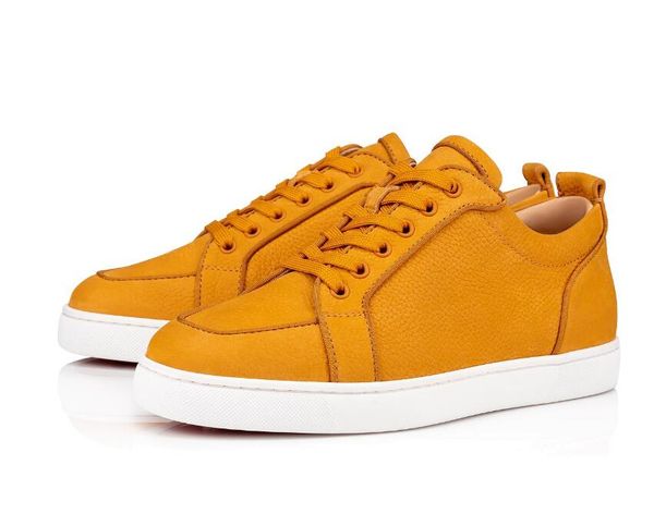men red bottom shoes designer fashion low sneakers yellow rantulow orlato low sneaker leather party wedding with box, Black
men red bottom shoes designer fashion low sneakers yellow rantulow orlato low sneaker leather party wedding with box, Black