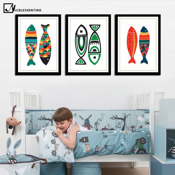 nordic art colorful fishes canvas poster minimalism painting cartoon a4 wall picture print modern home dining room decoration
nordic art colorful fishes canvas poster minimalism painting cartoon a4 wall picture print modern home dining room decoration