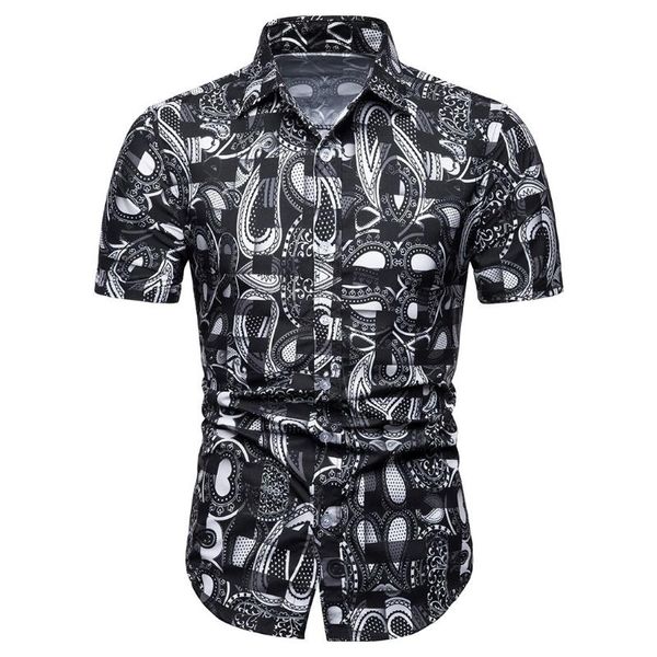 men's casual shirts fashion 2021 summer puff flower soft short-sleeved plus size shirt men formal l0318, White;black
men's casual shirts fashion 2021 summer puff flower soft short-sleeved plus size shirt men formal l0318, White;black