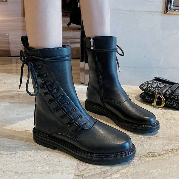 size 35-40 2020 new fashion women's boots autumn cross tied vintage shoes woman flat heels female platform ankle rain boot, Black
size 35-40 2020 new fashion women's boots autumn cross tied vintage shoes woman flat heels female platform ankle rain boot, Black