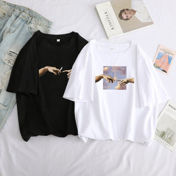 michelangelo david print new female punk hip hop fun t-shirt fun loose vintage casual fashion ins short sleeve big size t-shirt, White
michelangelo david print new female punk hip hop fun t-shirt fun loose vintage casual fashion ins short sleeve big size t-shirt, White