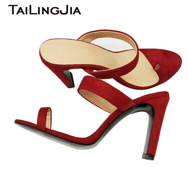 red summer sandals party high heels flip flops slides for women chunky heel open toe faux suede dress shoes large size slippers, Black
red summer sandals party high heels flip flops slides for women chunky heel open toe faux suede dress shoes large size slippers, Black