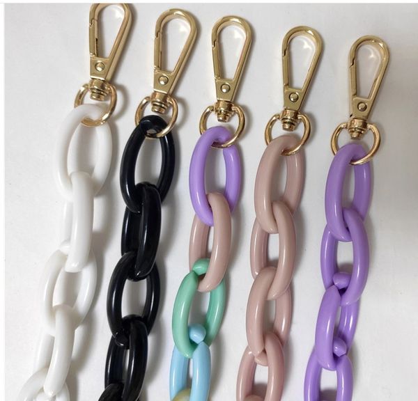 vintage color acrylic 60cm resin chain bag strap women handbags belt purse belt handle bag accessories bamboo bag acrylic strap, Black
vintage color acrylic 60cm resin chain bag strap women handbags belt purse belt handle bag accessories bamboo bag acrylic strap, Black