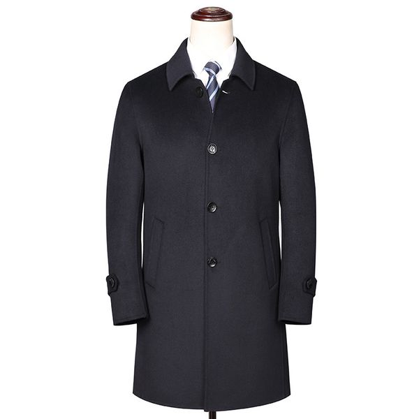 a1 new fashion men's autumn&winter clothing both sides cashmere overcoat male wool blends coat, Black
a1 new fashion men's autumn&winter clothing both sides cashmere overcoat male wool blends coat, Black
