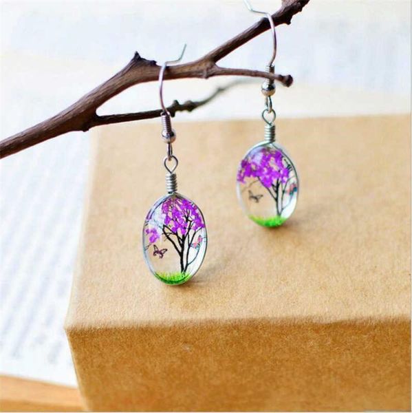 elegant temperament dried flower butterfly earrings 1 pair women's jewelry fashion accessoires, Silver
elegant temperament dried flower butterfly earrings 1 pair women's jewelry fashion accessoires, Silver