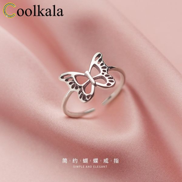 cluster rings coolkala women's simple butterfly hollow-out thai silver lady elegant ring, Golden;silver
cluster rings coolkala women's simple butterfly hollow-out thai silver lady elegant ring, Golden;silver