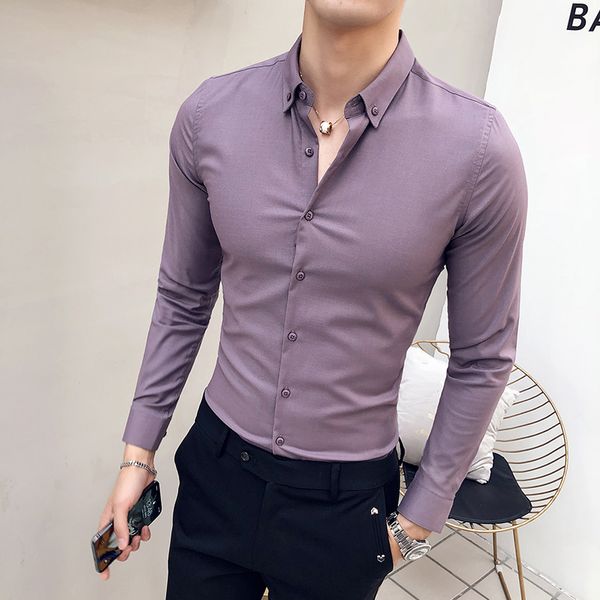 solid shirt men fashion 2020 business formal wear men's social shirts long sleeve slim fit party tuxedo shirt 3xl, White;black
solid shirt men fashion 2020 business formal wear men's social shirts long sleeve slim fit party tuxedo shirt 3xl, White;black