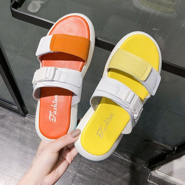 casual buckle flat with sandals women soft leather slides woman dropshipping fashion mix color ladies outdoor beach slippers, Black
casual buckle flat with sandals women soft leather slides woman dropshipping fashion mix color ladies outdoor beach slippers, Black