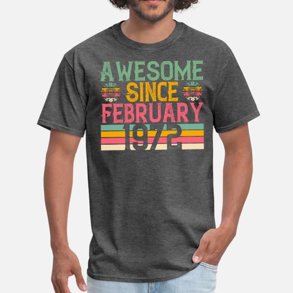 awesome since february 1972 vintage retro birthday t shirt men create tee shirt size s-3xl clothing famous basic summer vintage shirt, White;black
awesome since february 1972 vintage retro birthday t shirt men create tee shirt size s-3xl clothing famous basic summer vintage shirt, White;black