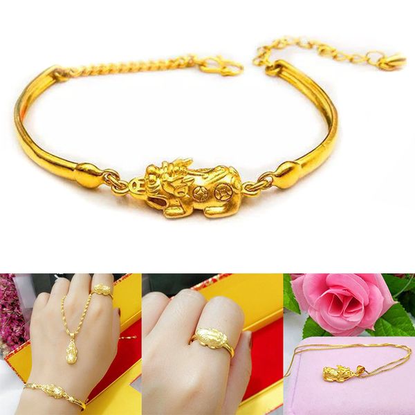link, chain brass bracelet brave troops animal design jewelry for couple women a66, Black
link, chain brass bracelet brave troops animal design jewelry for couple women a66, Black