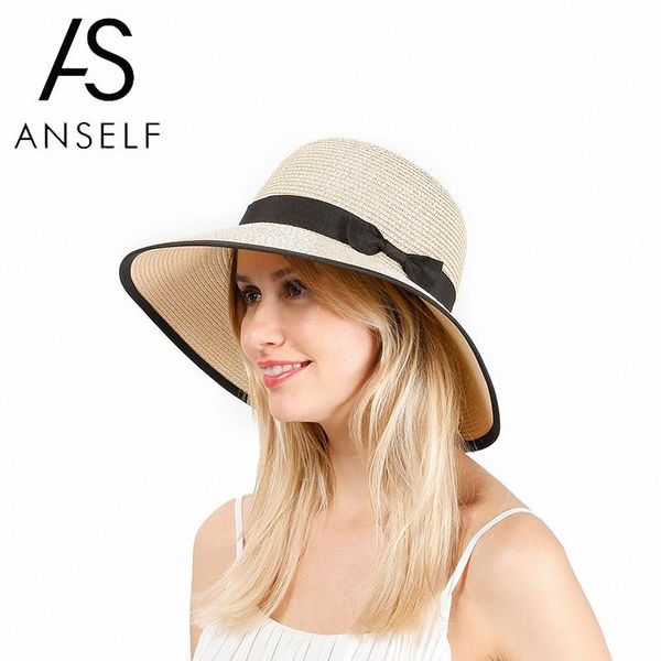 2020 summer caps women hat straw hat bowknot ribbon large brim adjustable vintage beach holiday korean fashion hats female, Blue;gray 
2020 summer caps women hat straw hat bowknot ribbon large brim adjustable vintage beach holiday korean fashion hats female, Blue;gray