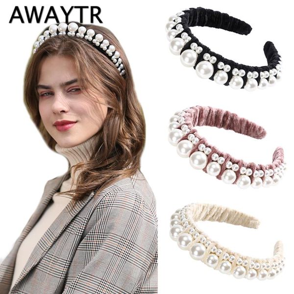 hair accessories awaytr 2021 full pearl female padded hairband velvet headband retro luxury headress bands hoop
hair accessories awaytr 2021 full pearl female padded hairband velvet headband retro luxury headress bands hoop