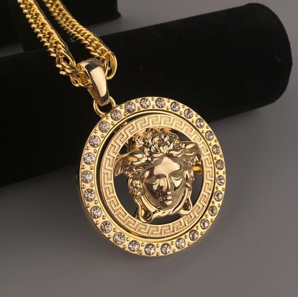 designer necklaces for men women fashion hiphop medusa pendant necklace jewelry hip hop style party accessories gift wholesale, Silver
designer necklaces for men women fashion hiphop medusa pendant necklace jewelry hip hop style party accessories gift wholesale, Silver