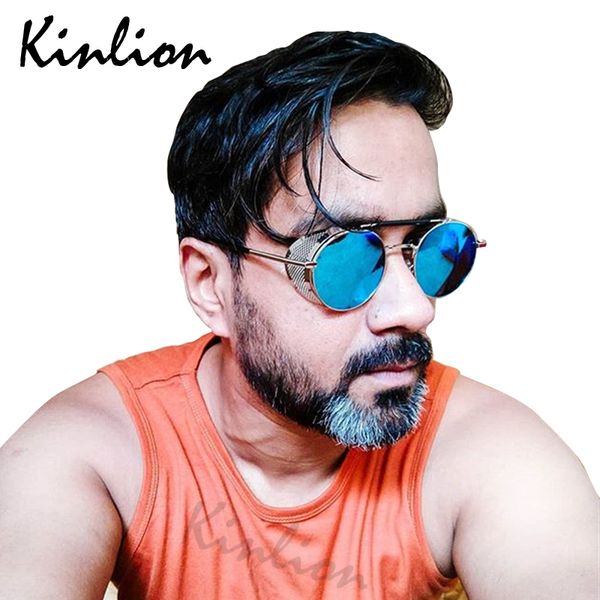 kinlion classic steampunk men sunglasses round luxury sunglasses for women vintage metal steam punk sun glasses ladies glasses, White;black
kinlion classic steampunk men sunglasses round luxury sunglasses for women vintage metal steam punk sun glasses ladies glasses, White;black