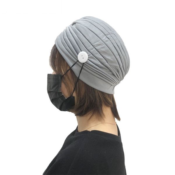 solid color india beanies polyester hats for women turban chemotherapy cap sports and fitness hair hat with buttons, Blue;gray
solid color india beanies polyester hats for women turban chemotherapy cap sports and fitness hair hat with buttons, Blue;gray