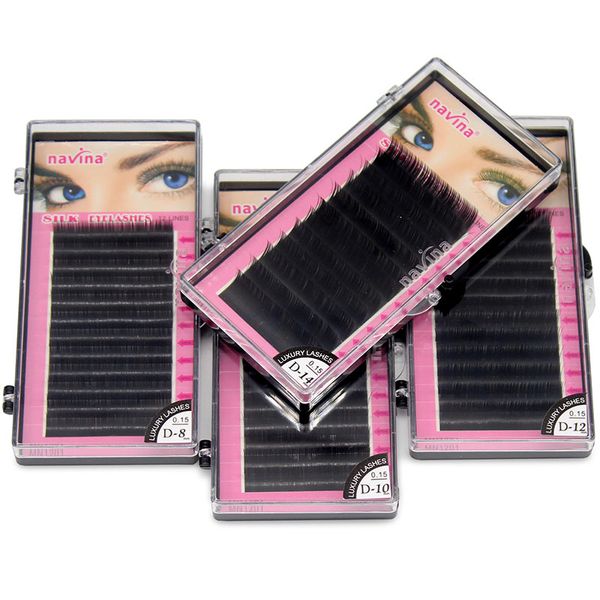 navina 4 pcs/lot natural long black silk eyelashes extension individual mink eyelash soft makeup false eye lashes 0.15c/d curl
navina 4 pcs/lot natural long black silk eyelashes extension individual mink eyelash soft makeup false eye lashes 0.15c/d curl