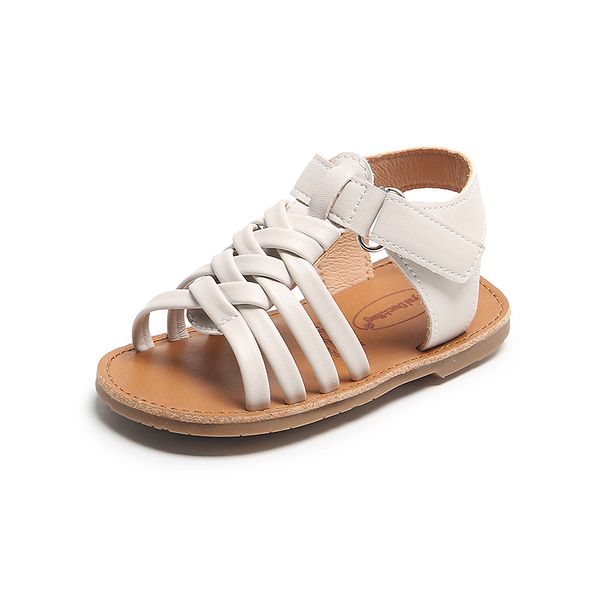 sandals kids summer baby girls first walkers leakage toe woven toddler leather beach shoes non-slip ssw082, Black;red
sandals kids summer baby girls first walkers leakage toe woven toddler leather beach shoes non-slip ssw082, Black;red