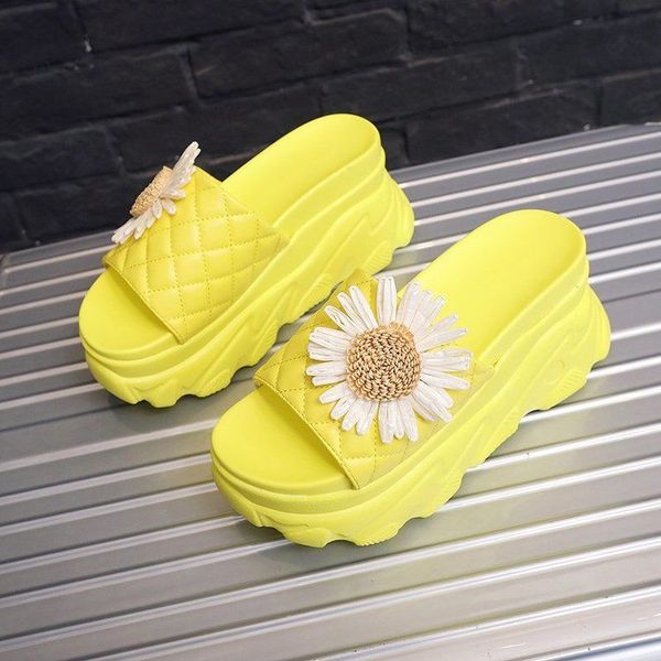 slippers women summer designers wedge chunky platform sandals flower beach casual shoes woman 9cm high heels outside slides 2020, Black
slippers women summer designers wedge chunky platform sandals flower beach casual shoes woman 9cm high heels outside slides 2020, Black