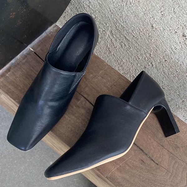 genuine leather square toe pumps women vintage mujer bombas strange high heels shoes women cowhide mature office shoes2020, Black
genuine leather square toe pumps women vintage mujer bombas strange high heels shoes women cowhide mature office shoes2020, Black