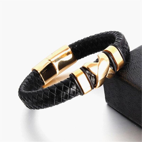 2020 cross stainless steel bracelet men cuff braid leather bracelet bangle for men jewelry magnetic clasp rope chain, Black
2020 cross stainless steel bracelet men cuff braid leather bracelet bangle for men jewelry magnetic clasp rope chain, Black