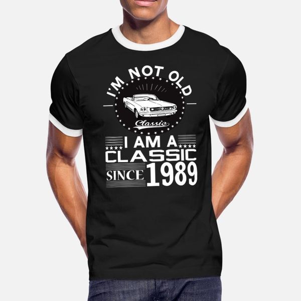 classic since 1989 t shirt men character cotton s-3xl kawaii interesting funny spring autumn cool shirt, White;black
classic since 1989 t shirt men character cotton s-3xl kawaii interesting funny spring autumn cool shirt, White;black