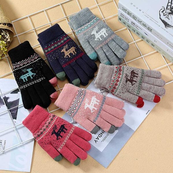 winter female crochet thicken touch screen gloves women men warm xmas elk knit mittens imitation wool full finger guantes, Blue;gray
winter female crochet thicken touch screen gloves women men warm xmas elk knit mittens imitation wool full finger guantes, Blue;gray