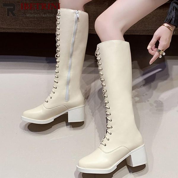 boots ribetrini women solid round toe lace up mid calf shoes casual party daily fashion brand designer, Black
boots ribetrini women solid round toe lace up mid calf shoes casual party daily fashion brand designer, Black