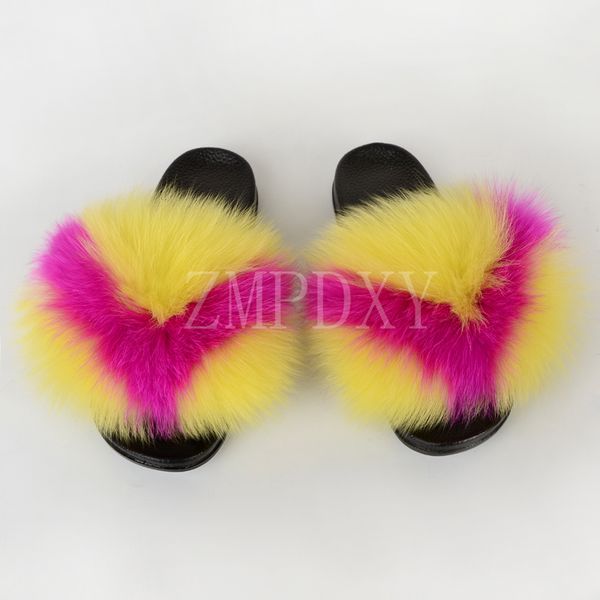 women real fur slides girl's warm fluffy party fur slippers flat home flip flops ladies furry flat sandals drop shipping, Black
women real fur slides girl's warm fluffy party fur slippers flat home flip flops ladies furry flat sandals drop shipping, Black