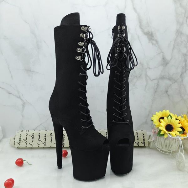 leecabe 20cm/8inches pole dancing with black suede high heel platform open toe pole dance boot 
leecabe 20cm/8inches pole dancing with black suede high heel platform open toe pole dance boot