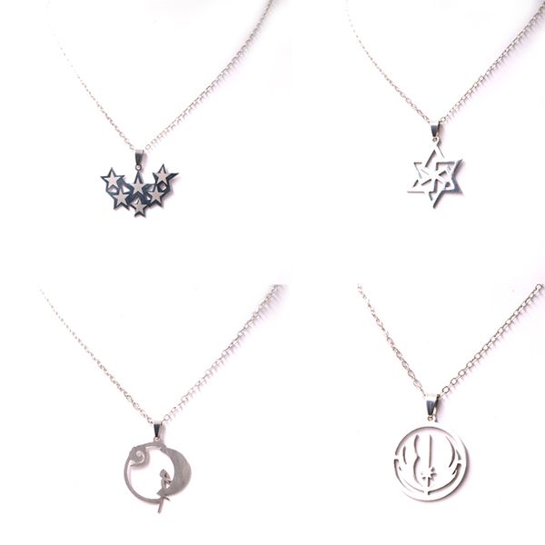 star of david moon charms silver plated necklaces stainless steel fashion pendant necklaces women female male jewelry p250
star of david moon charms silver plated necklaces stainless steel fashion pendant necklaces women female male jewelry p250