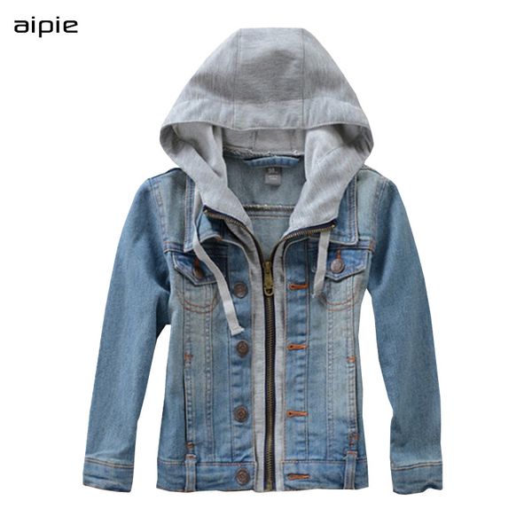 new children's denim jackets fashion hooded style cotton kids boy's denim coats clothing for 3-10 years outwear lj200814, Blue;gray
new children's denim jackets fashion hooded style cotton kids boy's denim coats clothing for 3-10 years outwear lj200814, Blue;gray