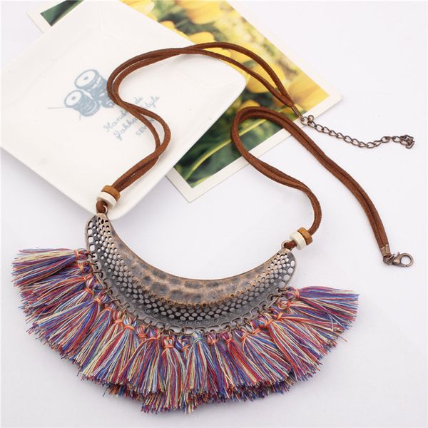 2020 new trendy retro ethnic bohemian tassel pendants necklaces for women velvet chain choker necklace boho party jewelry female, Silver
2020 new trendy retro ethnic bohemian tassel pendants necklaces for women velvet chain choker necklace boho party jewelry female, Silver