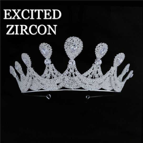 zircon crystal noble classic fashion luxury romantic princess crown headdress bride wedding jewelry crown party gift, Golden;silver
zircon crystal noble classic fashion luxury romantic princess crown headdress bride wedding jewelry crown party gift, Golden;silver