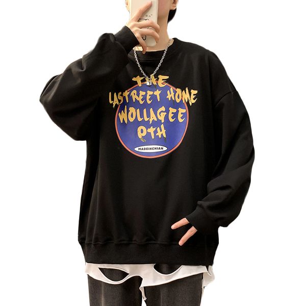 fall 2020 new men's and women's crew neck pullover cartoon pattern sweater loose letter printed sweatshirt hoodie, Black
fall 2020 new men's and women's crew neck pullover cartoon pattern sweater loose letter printed sweatshirt hoodie, Black