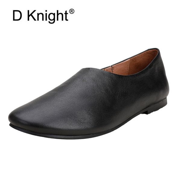 new simple genuine leather ladies flats loafers vintage round toe soft-soled shoes women casual slip on female flats boat shoes, Black
new simple genuine leather ladies flats loafers vintage round toe soft-soled shoes women casual slip on female flats boat shoes, Black