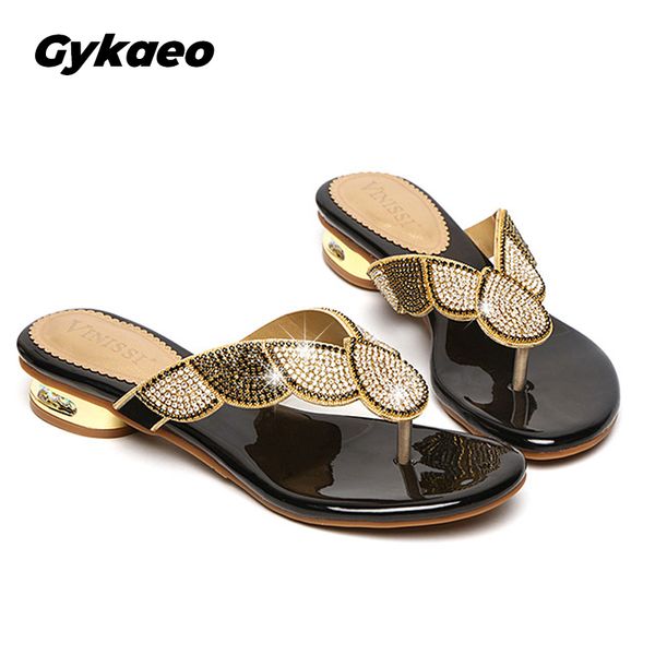 gykaeo 2020 new rhinestone sandals female summer beach sandals slippers flat bottom flip-flops low heel women's flower shoes, Black
gykaeo 2020 new rhinestone sandals female summer beach sandals slippers flat bottom flip-flops low heel women's flower shoes, Black