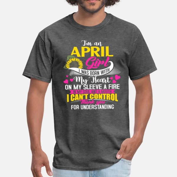im an april girl sunflower birthday gifts t shirt men design 100% cotton round collar standard fitness building summer style outfit shirt
im an april girl sunflower birthday gifts t shirt men design 100% cotton round collar standard fitness building summer style outfit shirt